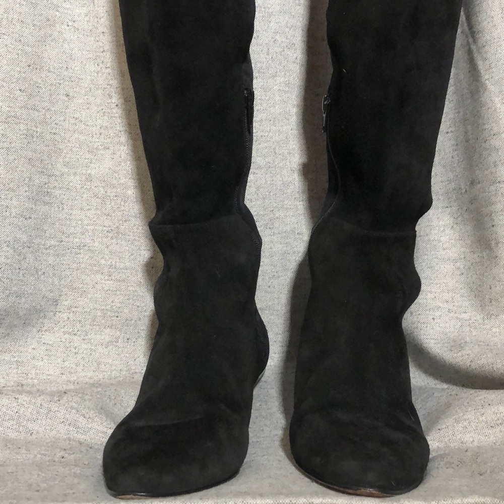 Black knee high boots